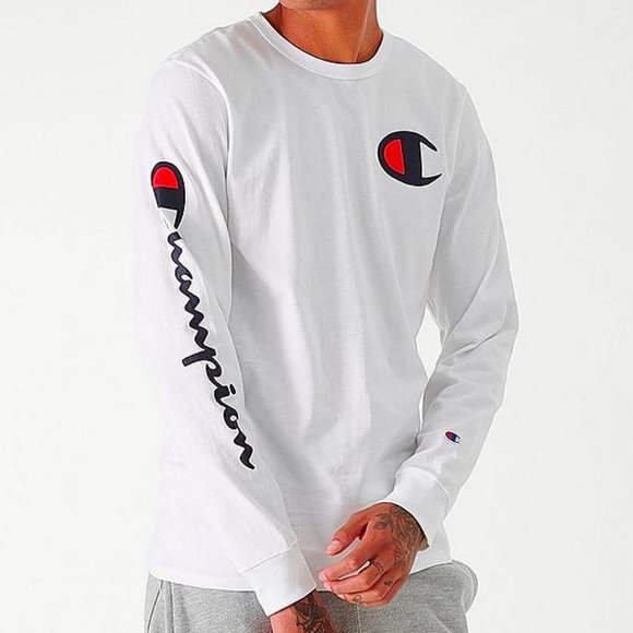 Champion Other - Champion Classic Big C Logo Long-Sleeve T-Shirt